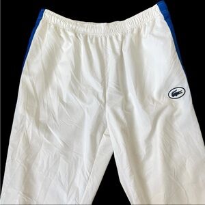 Lacoste Men's Relaxed Tracksuit Pants White Blue Size Large $150